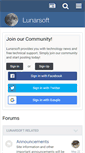 Mobile Screenshot of forums.lunarsoft.net