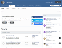 Tablet Screenshot of forums.lunarsoft.net